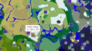 The marked village should provide a blacksmith shop in Java Edition (Image via Chunkbase)